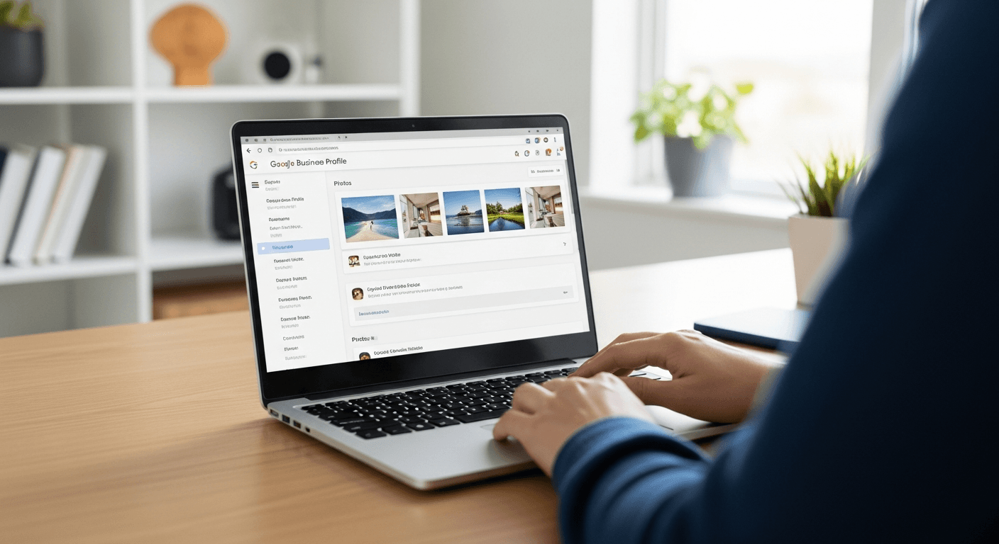 Étapes pour ajouter des photos dans Google Business Profile sur ordinateur