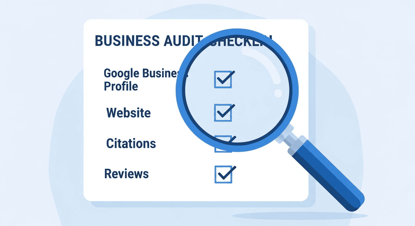 Audit SEO local : analyse de la fiche Google Business Profile, du site web, des citations et des concurrents