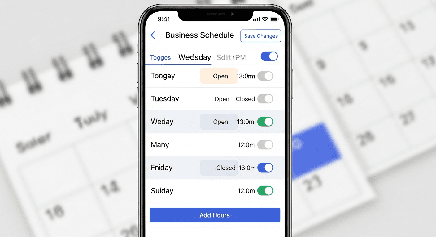 Modification des horaires d'ouverture sur Google Maps