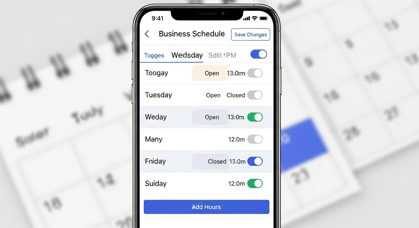 Modification des horaires d'ouverture sur Google Maps